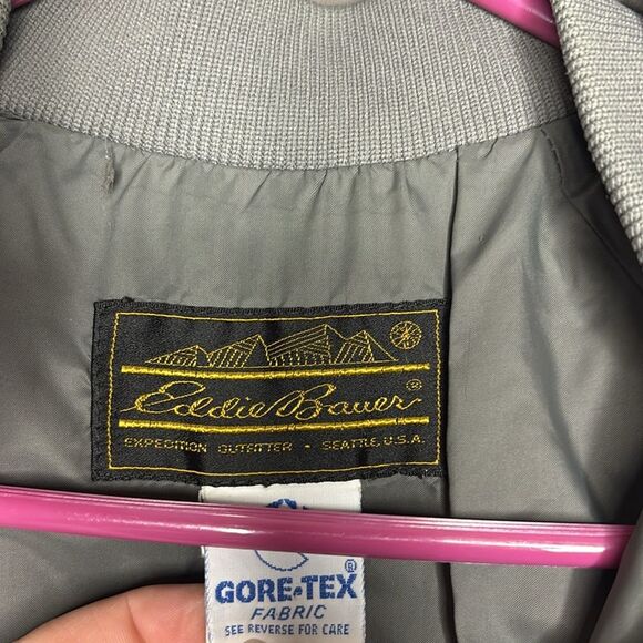 Eddie Bauer Vintage Goretex Dusty Pink Mauve Hooded Jacket Size Small - Picture 9 of 14